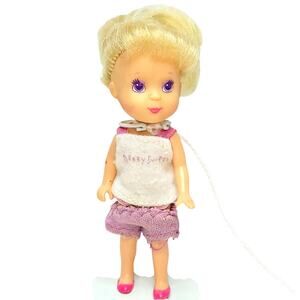 4" Vintage 1988 Kenner Wish World Kids Trisha Doll from Dream Queen Mirror